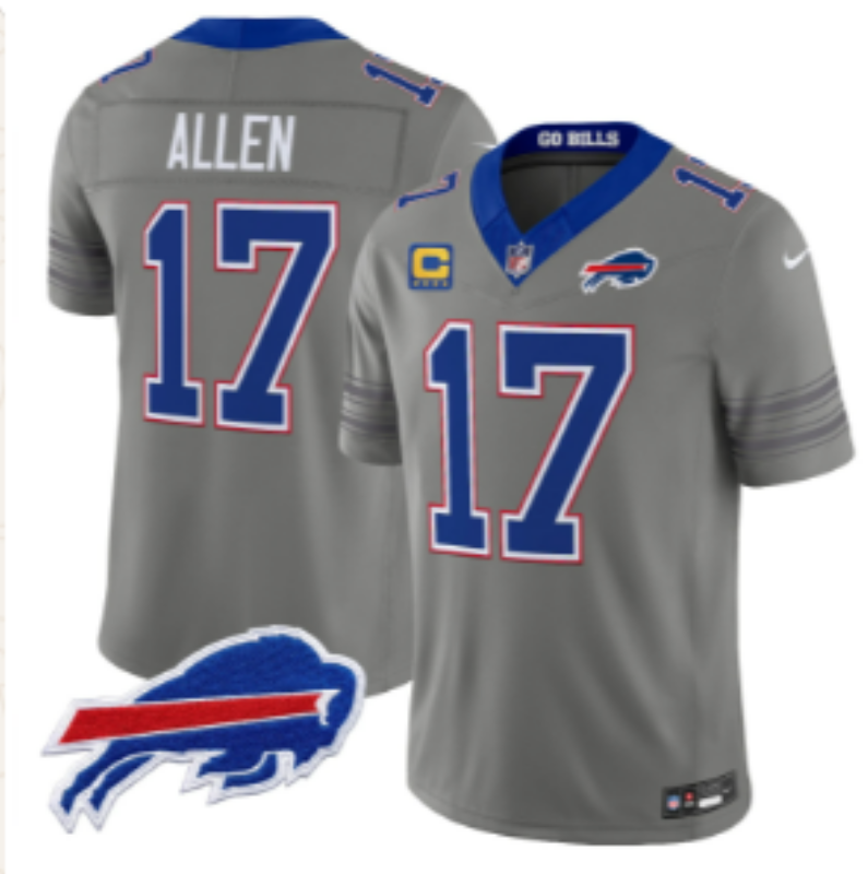Men 2026 Buffalo Bills #17 Allen grey Nike Limited NFL Jersey 0812001->buffalo bills->NFL Jersey